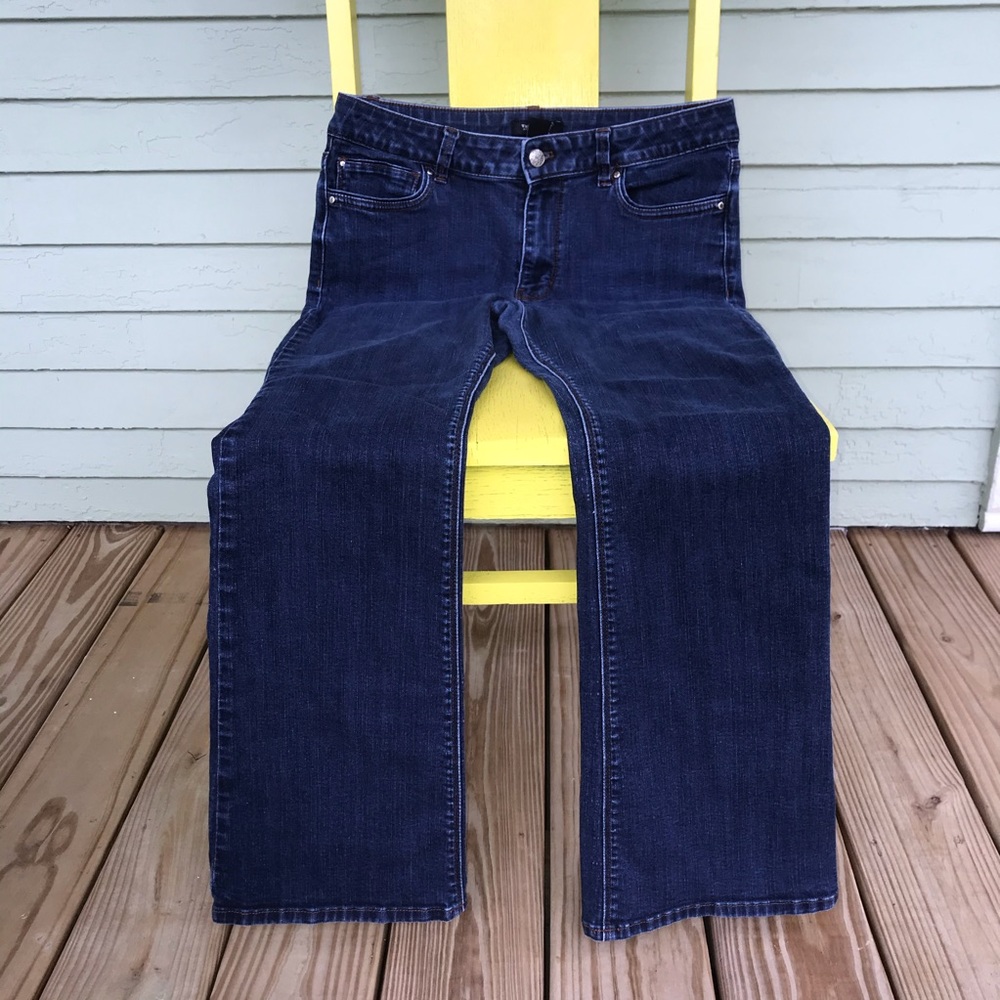 White House Black Market skinny flare jeans